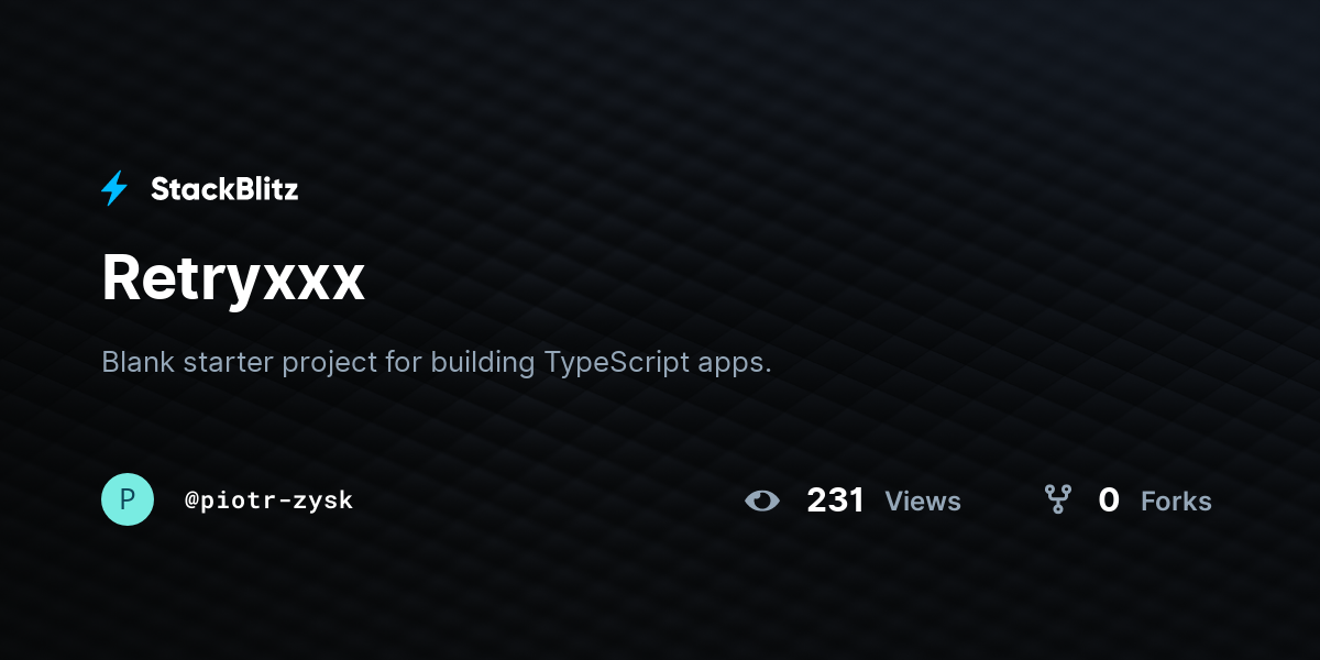 Retryxxx - StackBlitz