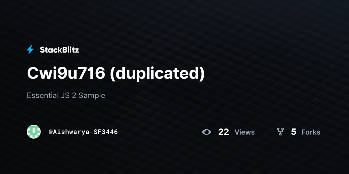 Cwi9u716 (duplicated) - StackBlitz
