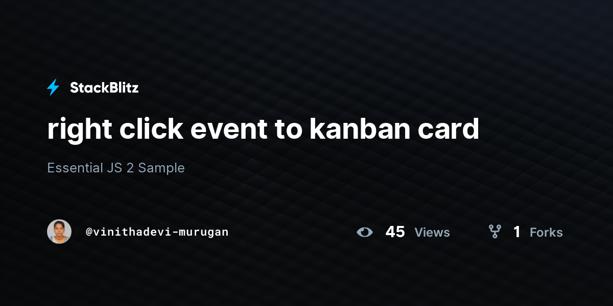 right click event to kanban card - StackBlitz