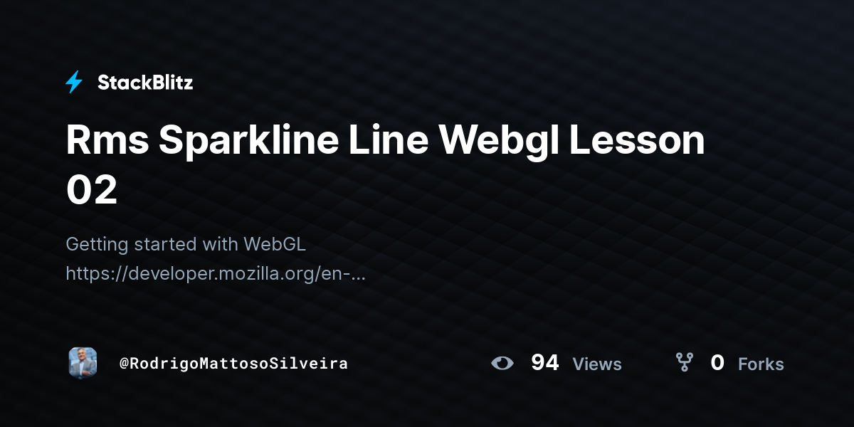 Rms Sparkline Line Webgl Lesson 02 - StackBlitz