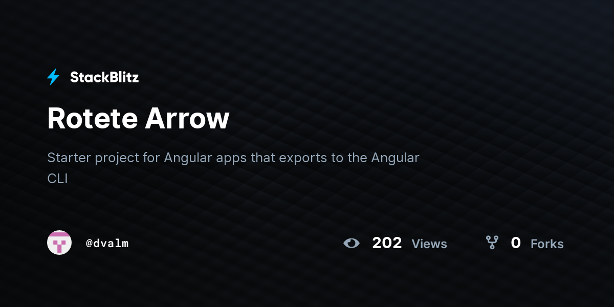 Rotete Arrow - StackBlitz