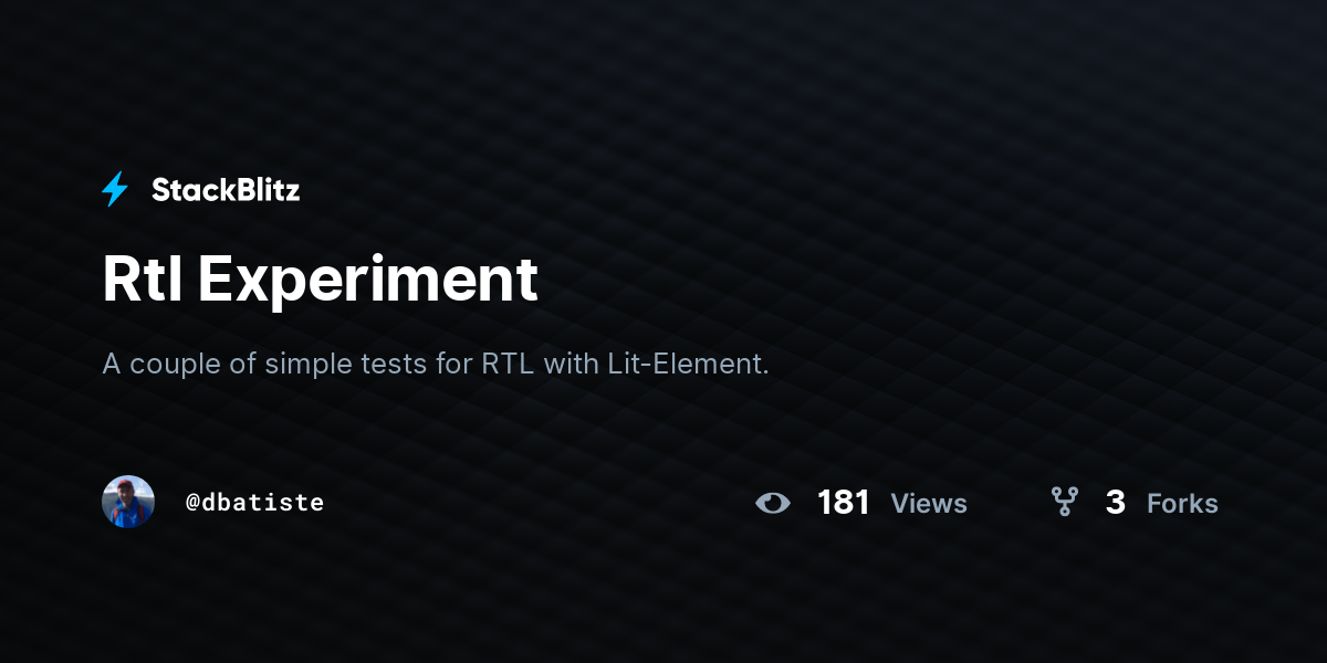 Rtl Experiment - StackBlitz