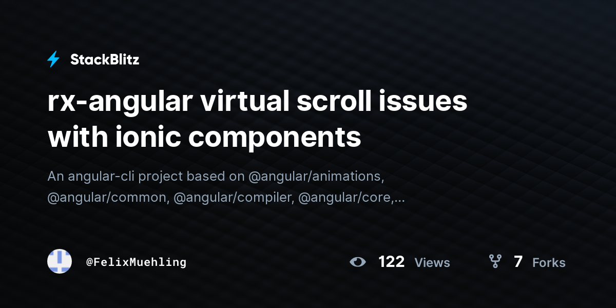 rx-angular virtual scroll issues with ionic components - StackBlitz