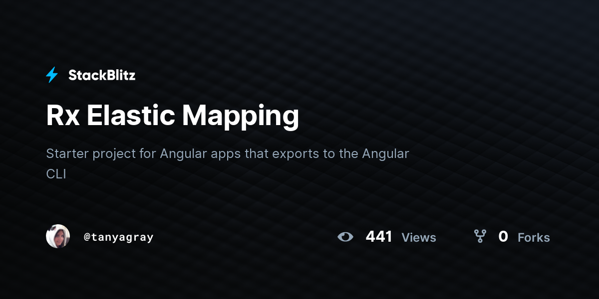 Rx Elastic Mapping - StackBlitz