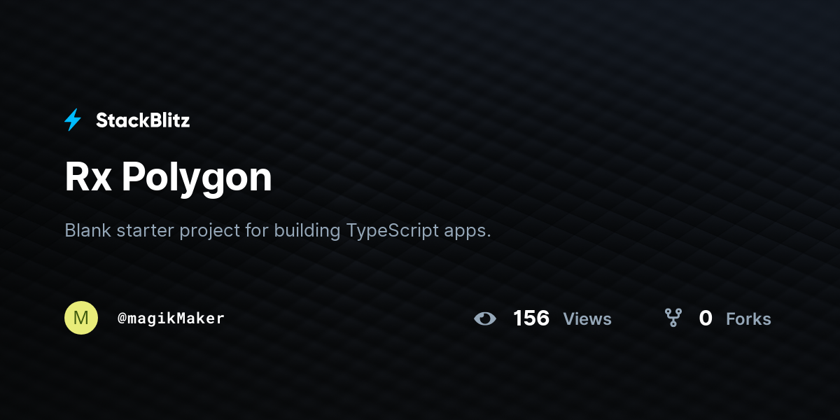 Rx Polygon - StackBlitz
