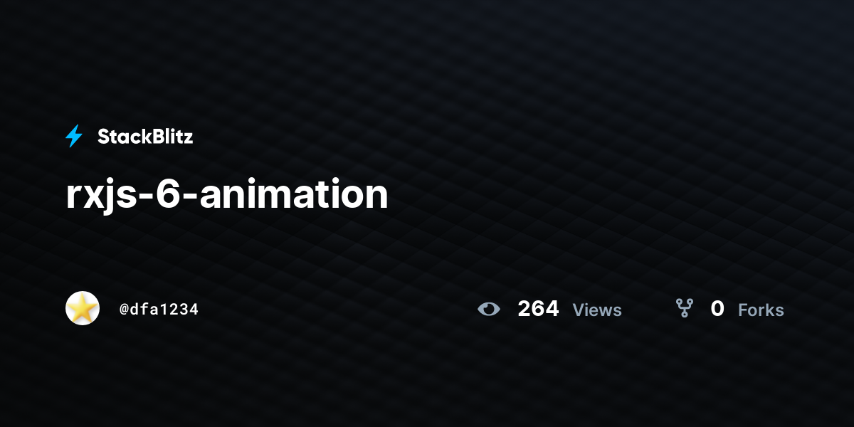 Rxjs 6 Animation Stackblitz