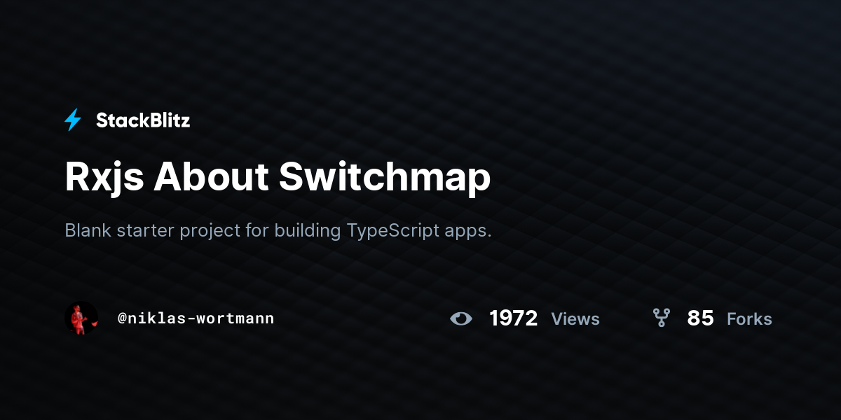 Rxjs About Switchmap - StackBlitz