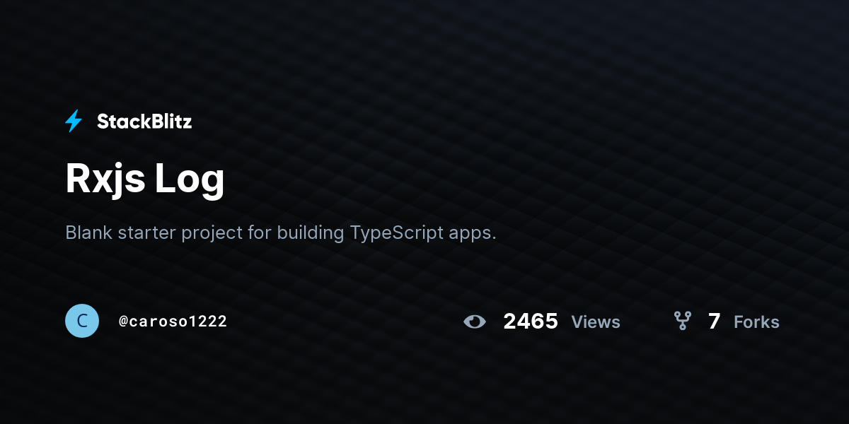 Rxjs Log - StackBlitz