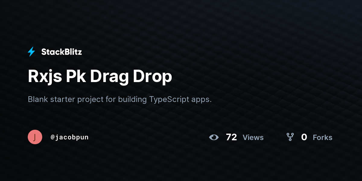 Rxjs Pk Drag Drop - StackBlitz