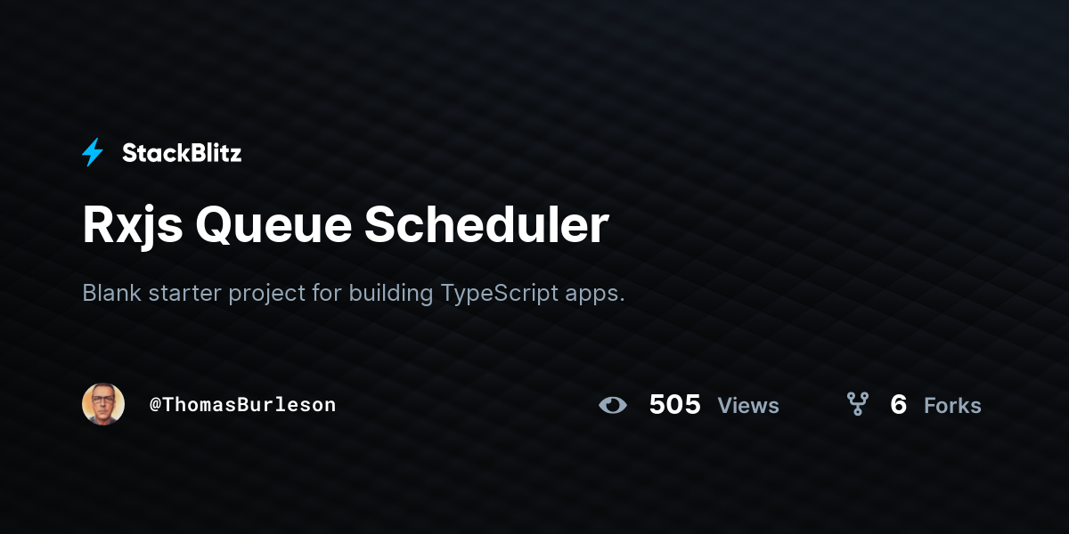 Rxjs Queue Scheduler - StackBlitz