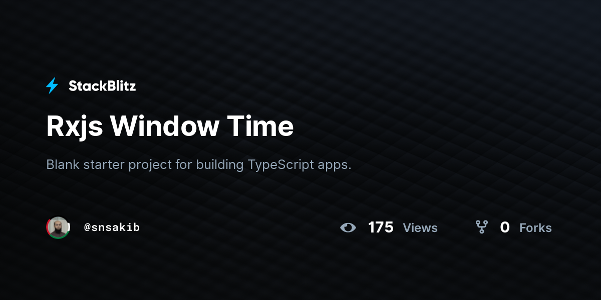 Rxjs Window Time - StackBlitz