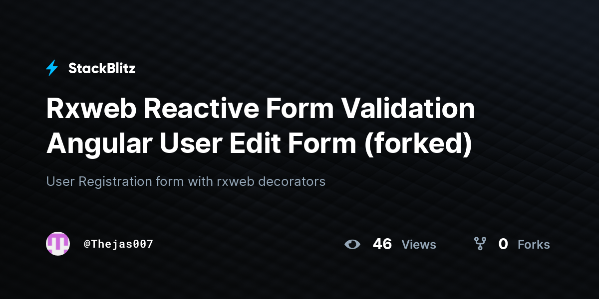 rxweb-reactive-form-validation-angular-user-edit-form-forked-stackblitz