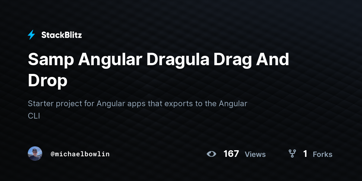 Samp Angular Dragula Drag And Drop - StackBlitz