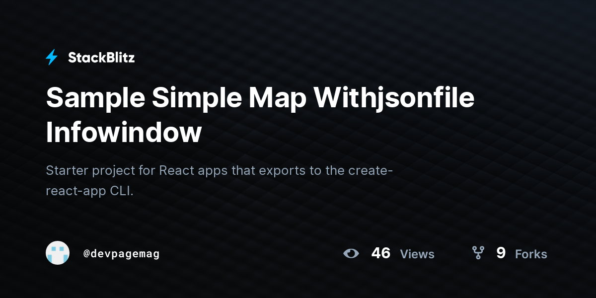 Sample Simple Map Withjsonfile Infowindow - StackBlitz