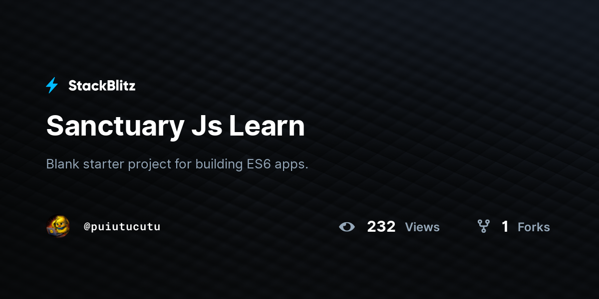 Sanctuary Js Learn - StackBlitz