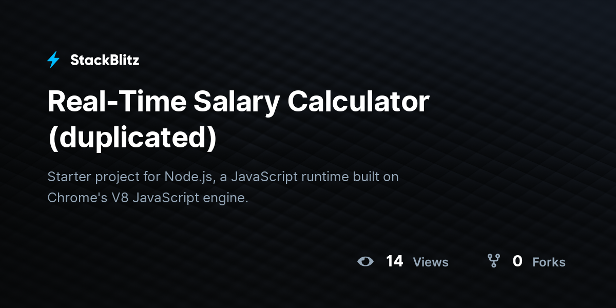 Real-Time Salary Calculator (duplicated) - StackBlitz