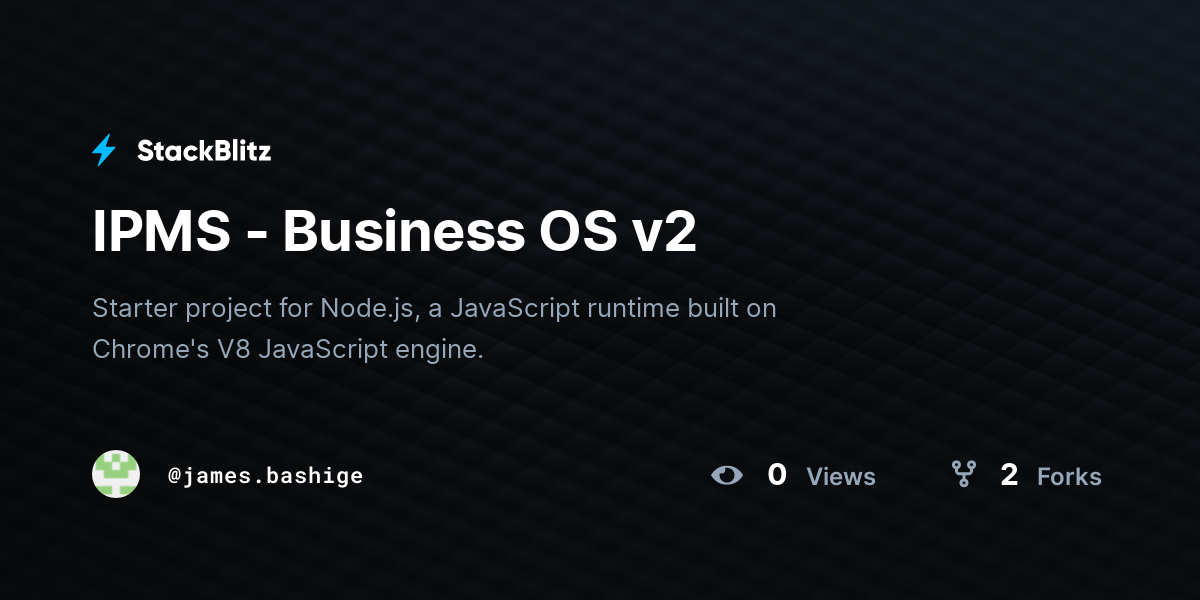 IPMS - Business OS v2 - StackBlitz