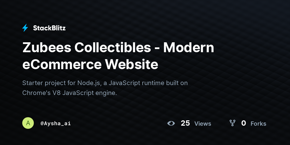 Zubees Collectibles - Modern eCommerce Website - StackBlitz