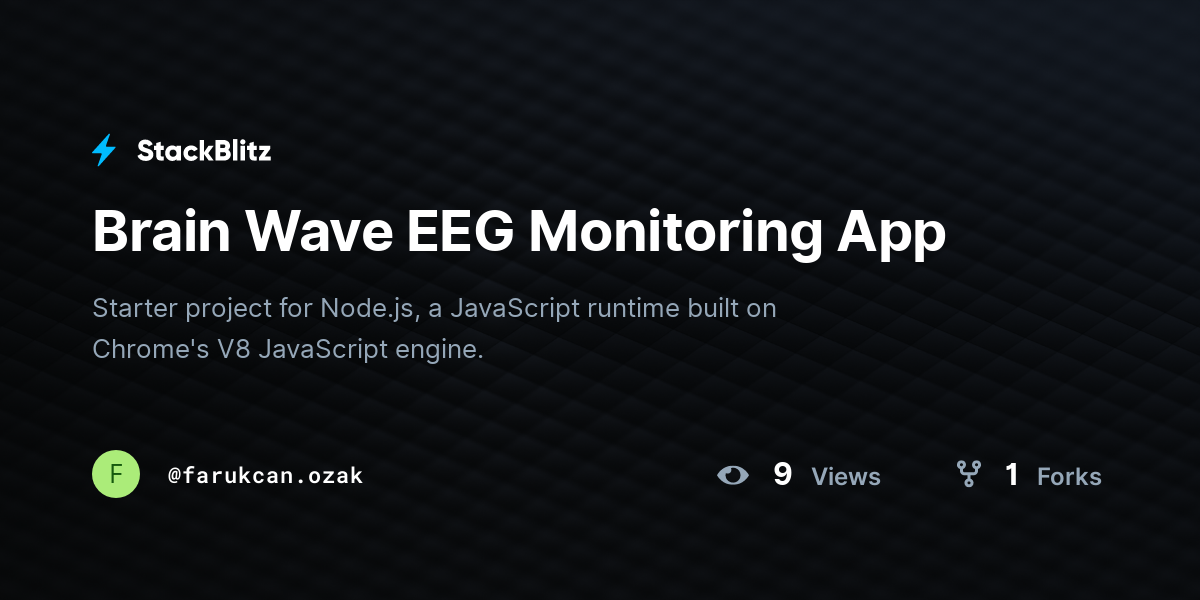 Brain Wave EEG Monitoring App - StackBlitz