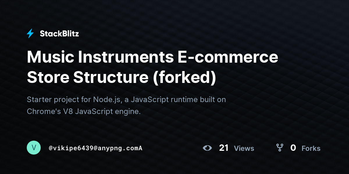 Music Instruments E-commerce Store Structure (forked) - StackBlitz