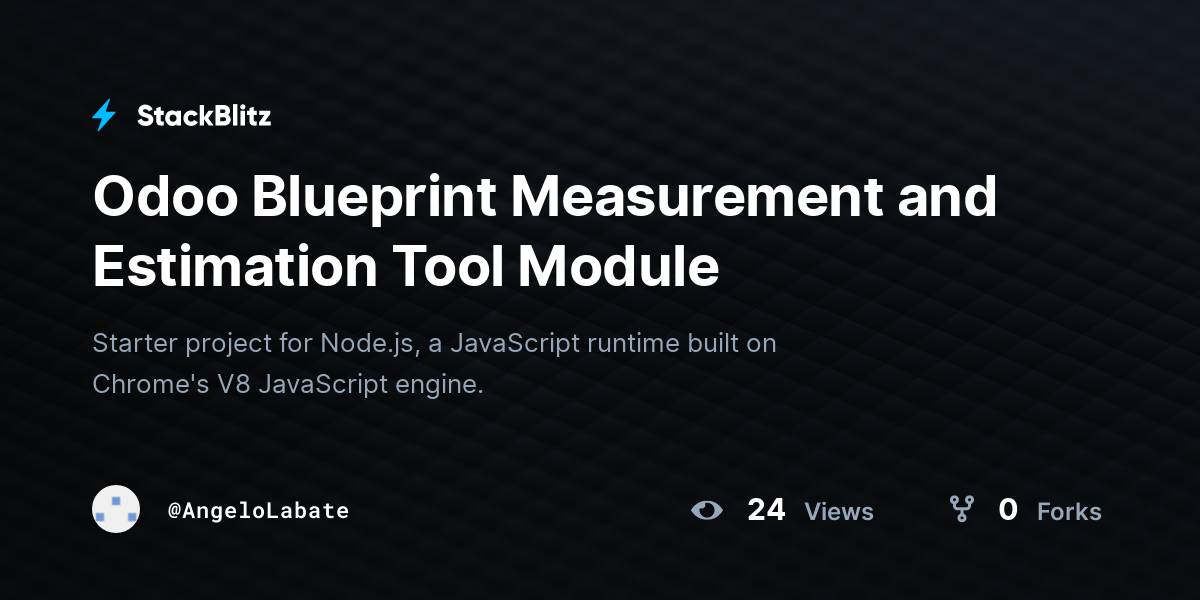 Odoo Blueprint Measurement and Estimation Tool Module - StackBlitz
