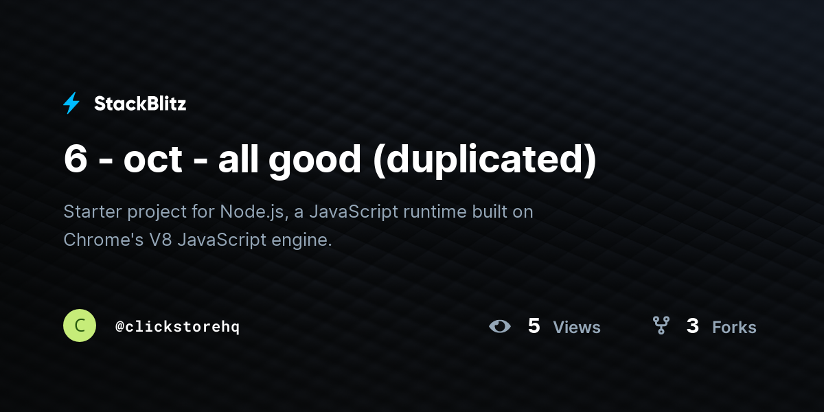 6 - oct - all good (duplicated) - StackBlitz