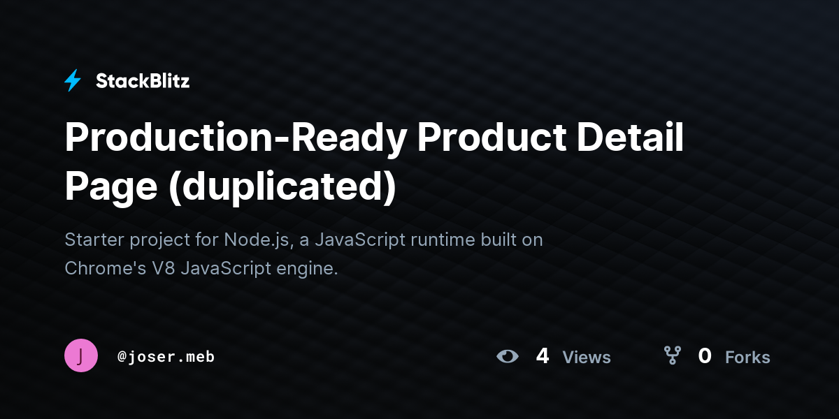 Production-Ready Product Detail Page (duplicated) - StackBlitz