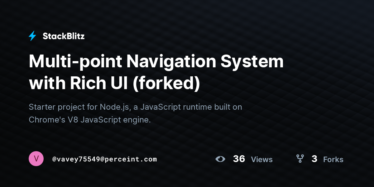 Multi-point Navigation System with Rich UI (forked) - StackBlitz