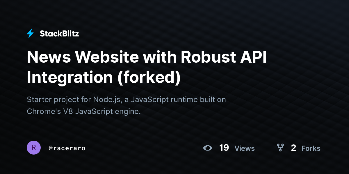 News Website with Robust API Integration (forked) - StackBlitz