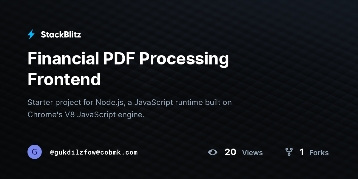 Financial PDF Processing Frontend - StackBlitz