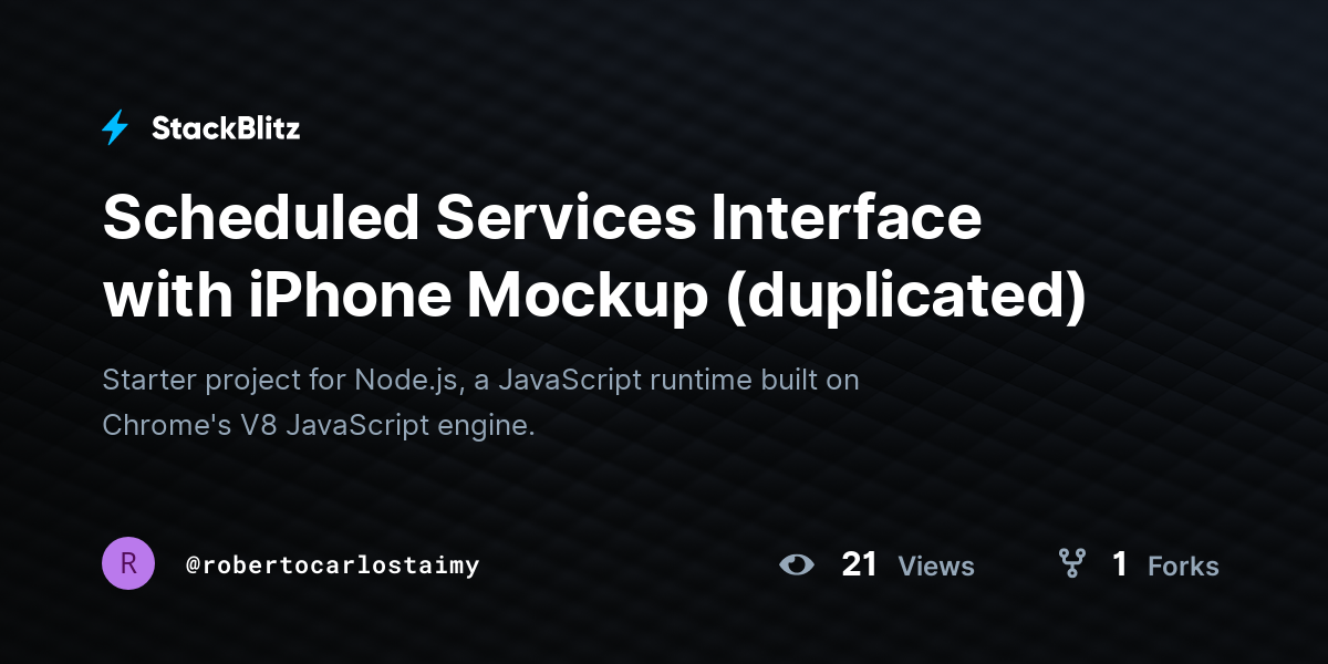 Scheduled Services Interface with iPhone Mockup (duplicated) - StackBlitz