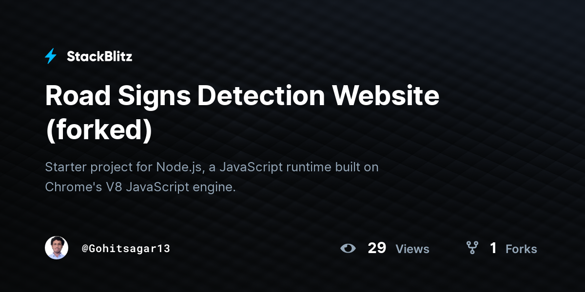 Road Signs Detection Website (forked) - StackBlitz
