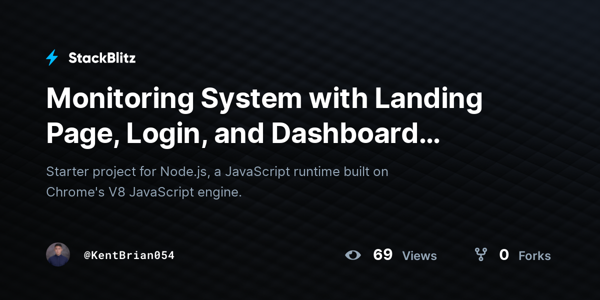 Monitoring System with Landing Page, Login, and Dashboard (forked ...