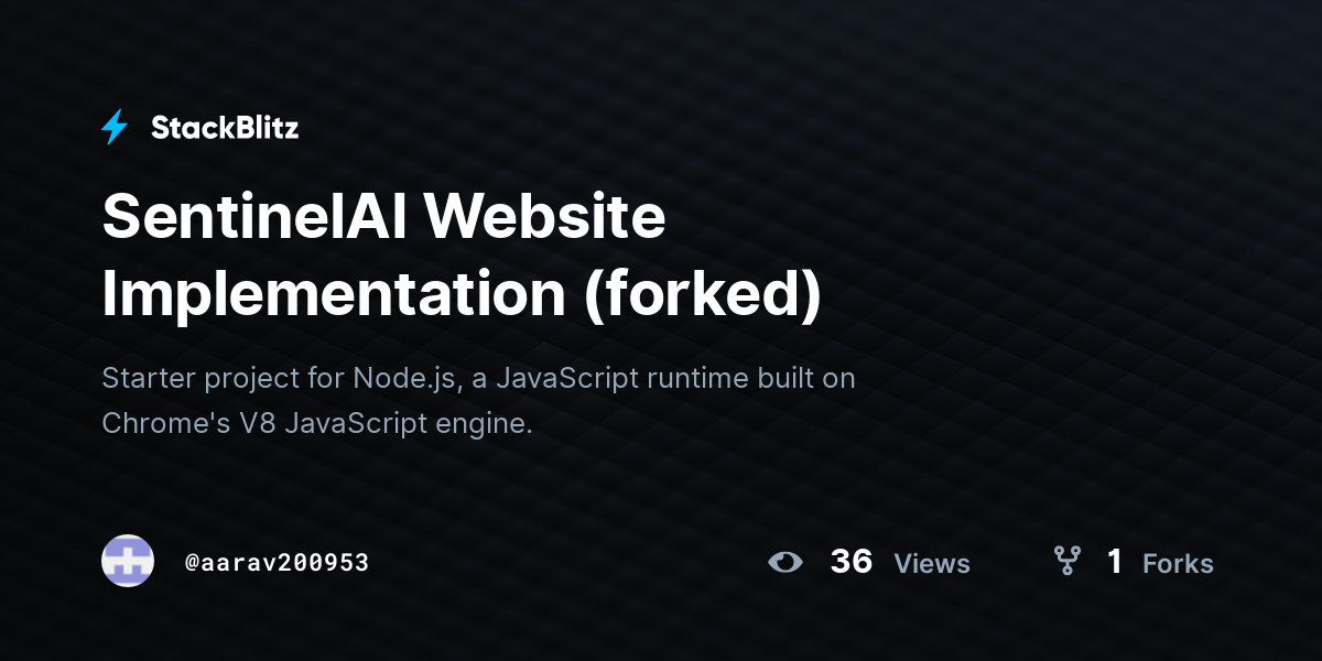 SentinelAI Website Implementation (forked) - StackBlitz