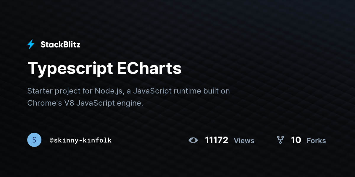 Typescript ECharts - StackBlitz