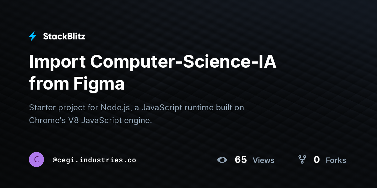Import Computer-Science-IA from Figma - StackBlitz