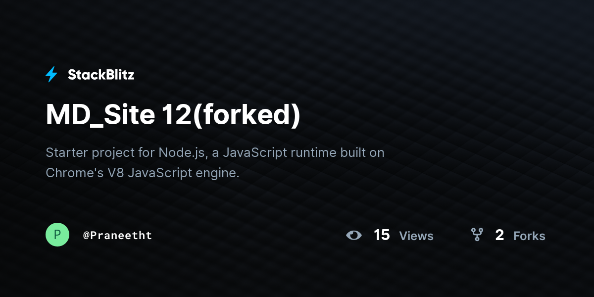 MD_Site 12(forked) - StackBlitz