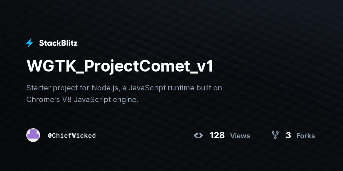 WGTK_ProjectComet_v1 - StackBlitz