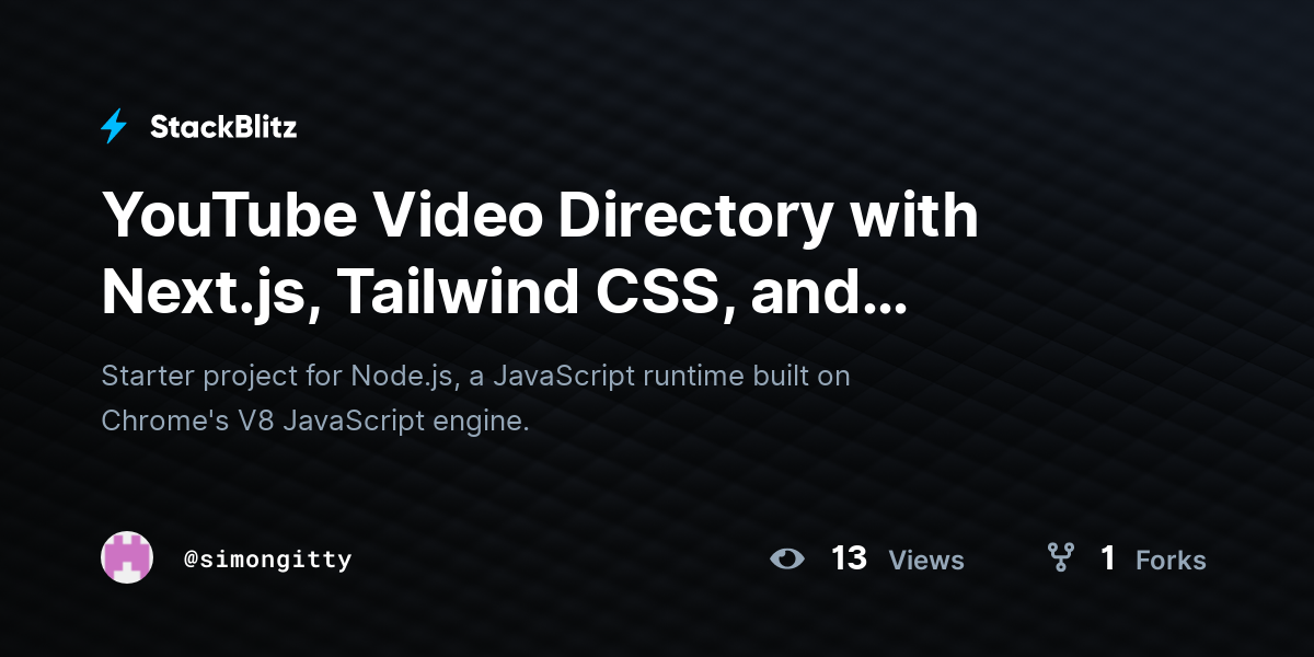 YouTube Video Directory with Next.js, Tailwind CSS, and shadcn/ui ...
