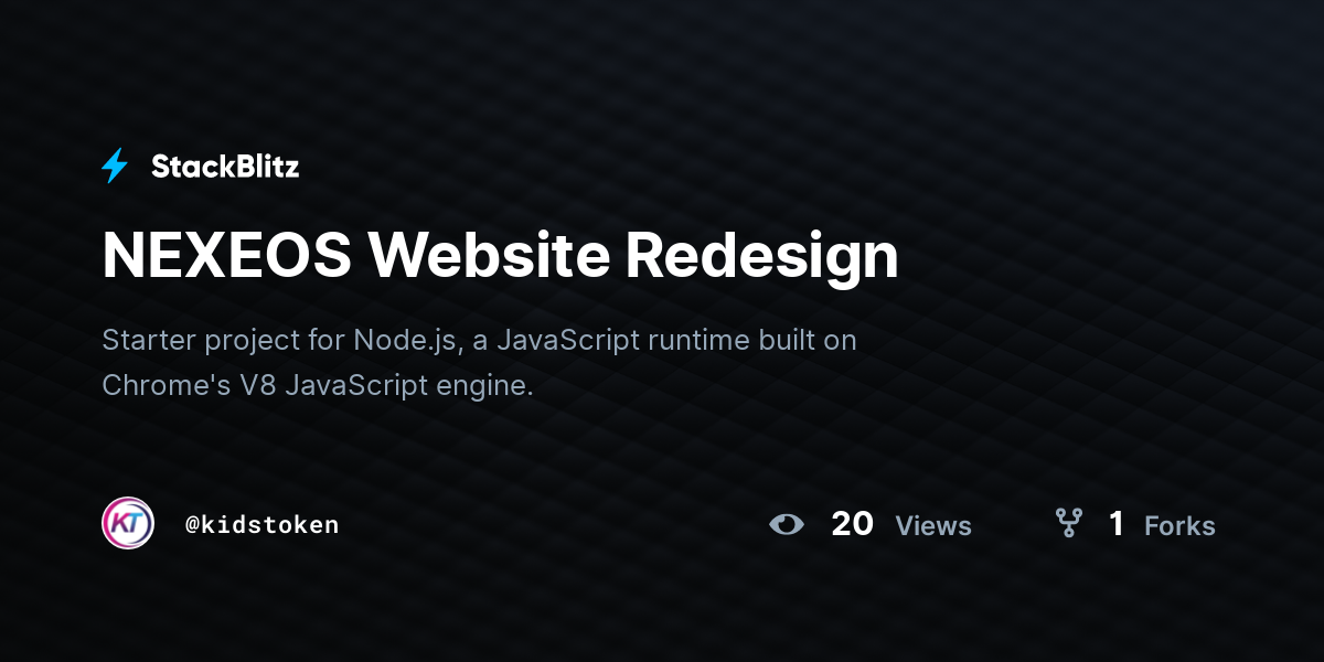 NEXEOS Website Redesign - StackBlitz