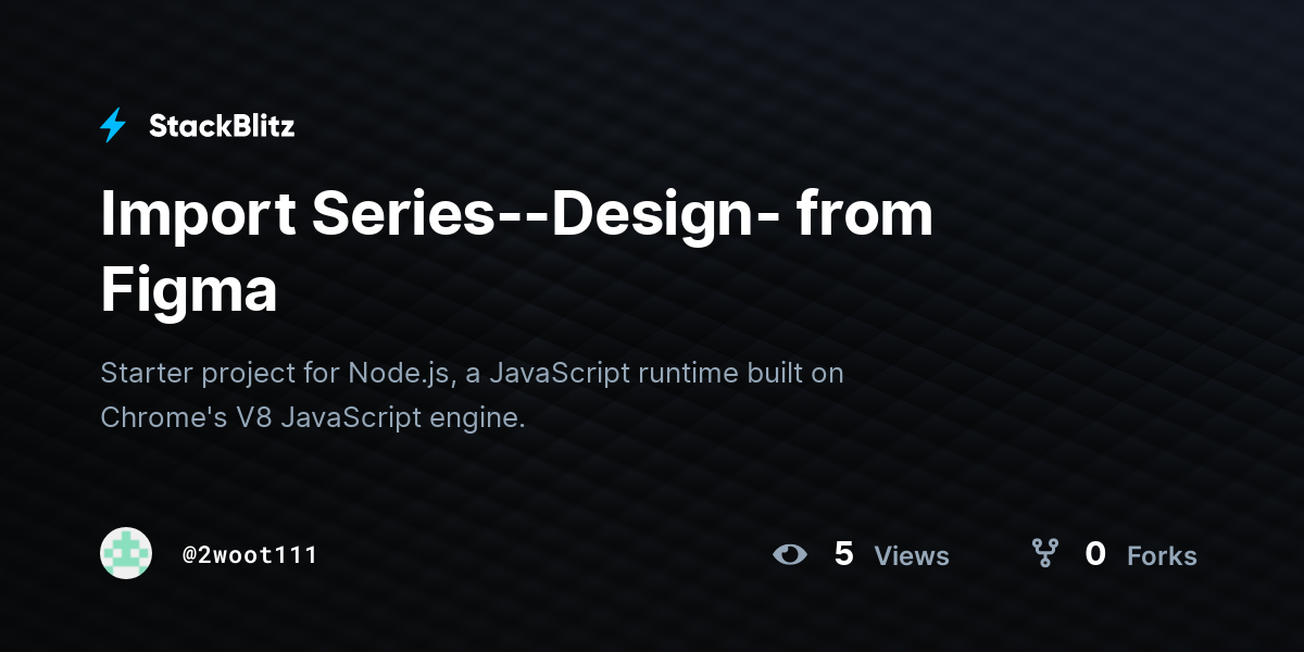 Import Series--Design- from Figma - StackBlitz