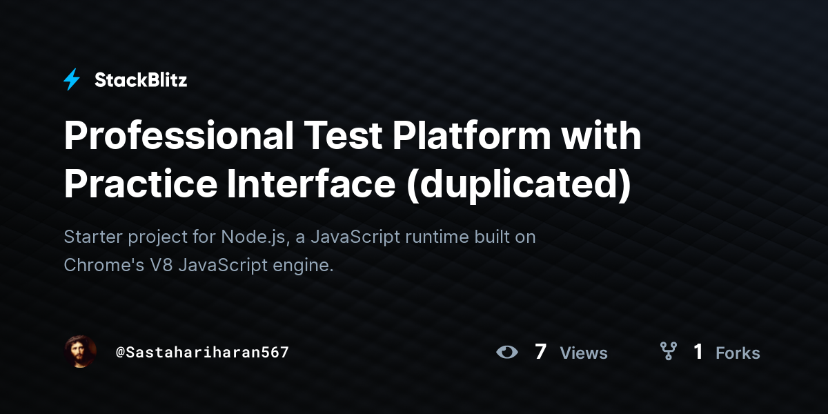 Professional Test Platform with Practice Interface (duplicated ...