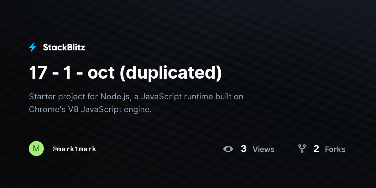 17 1 Oct Duplicated Stackblitz