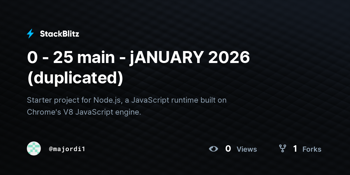 0 - 25 main - jANUARY 2026 (duplicated) - StackBlitz