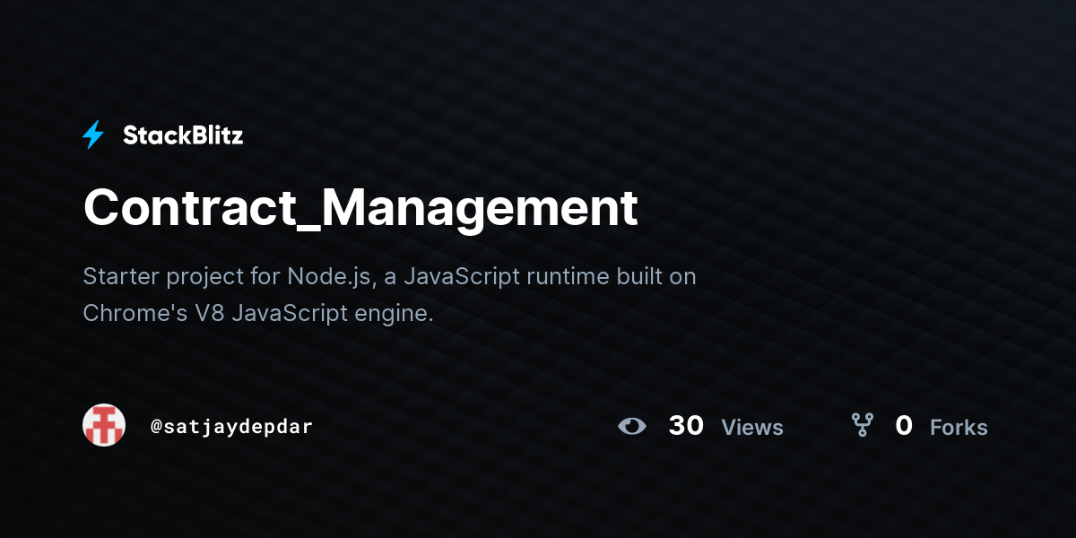 Contract_Management - StackBlitz
