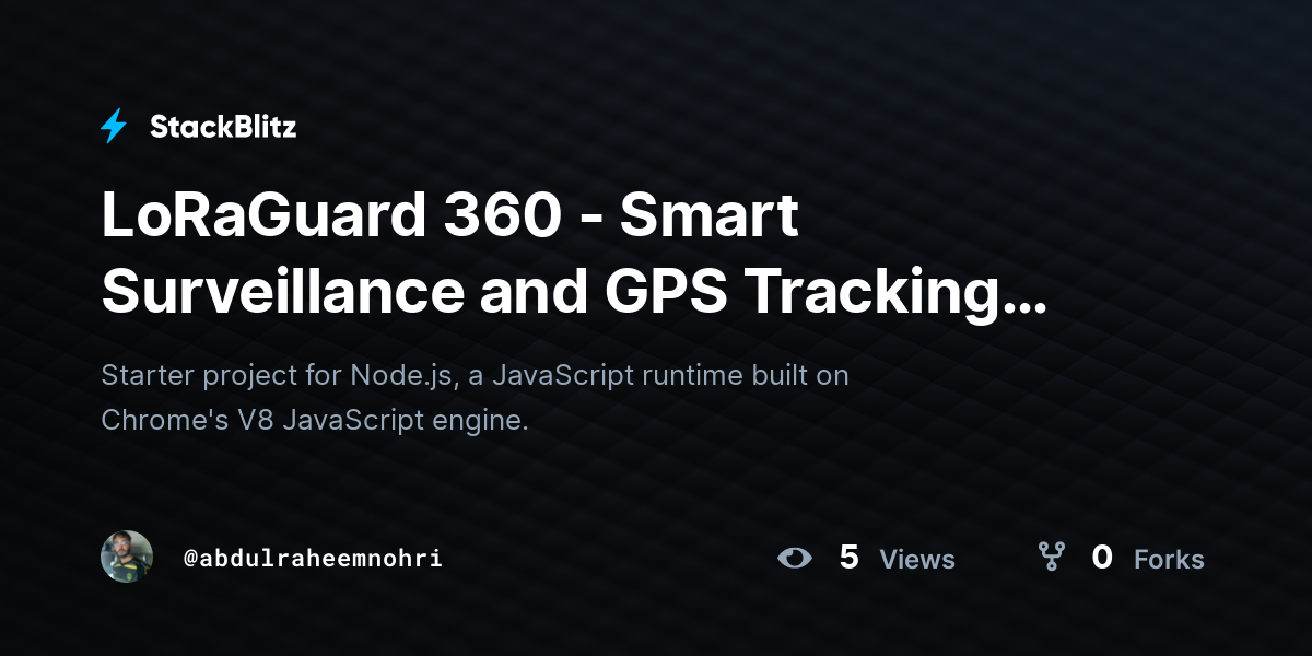 LoRaGuard 360 - Smart Surveillance and GPS Tracking System (forked ...