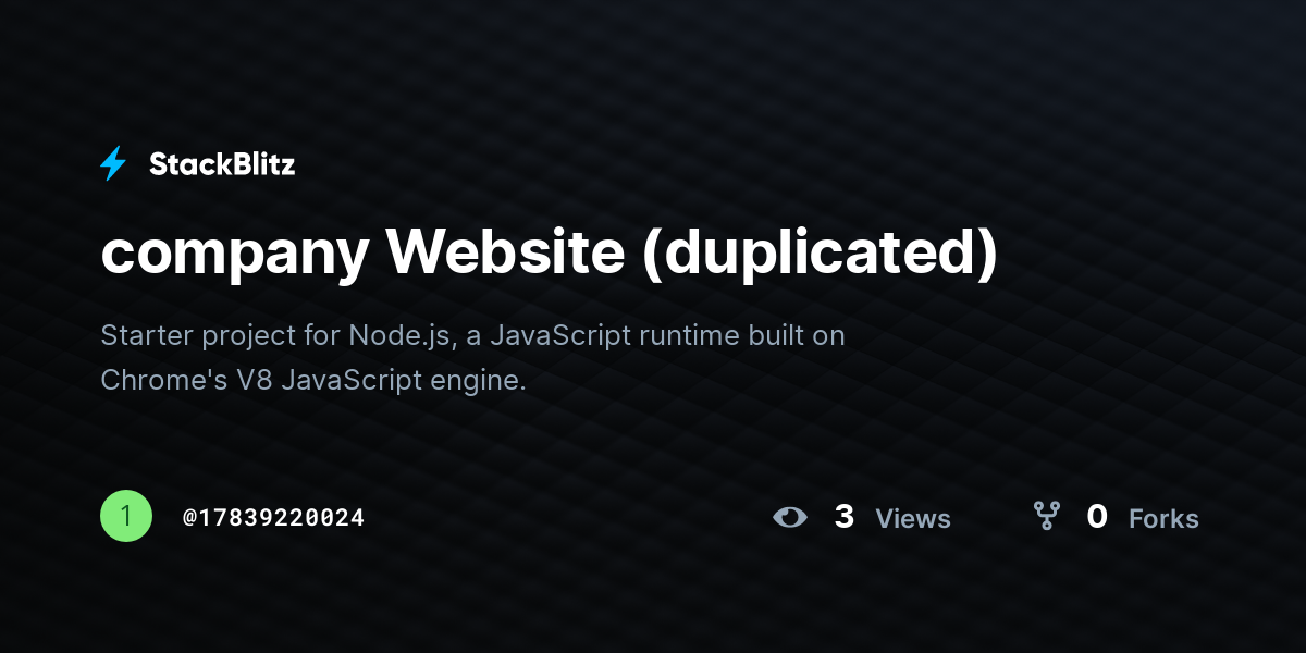 company Website (duplicated) - StackBlitz