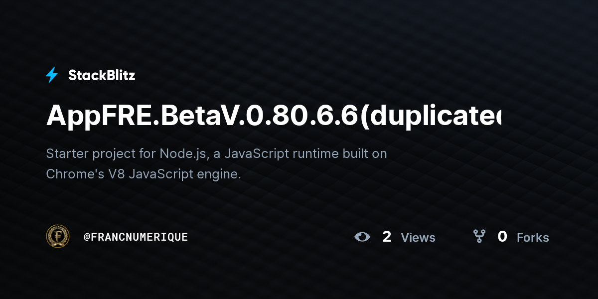 AppFRE.BetaV.0.80.6.6(duplicated) - StackBlitz