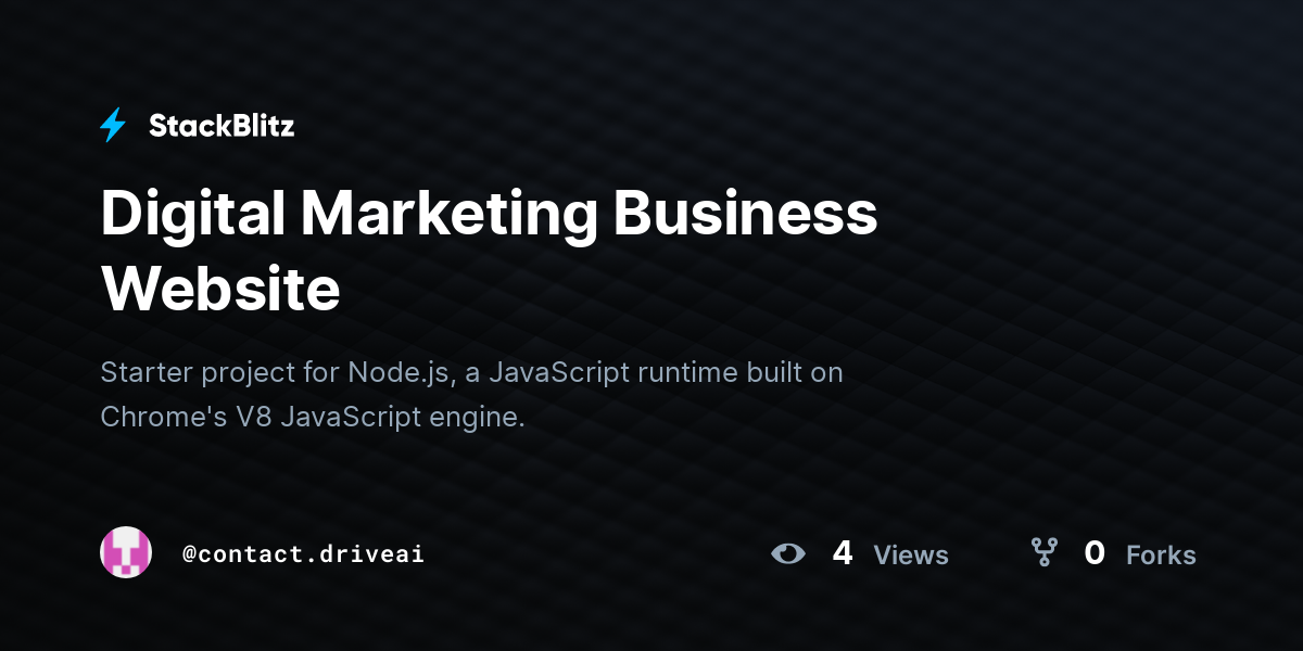 Digital Marketing Business Website - StackBlitz