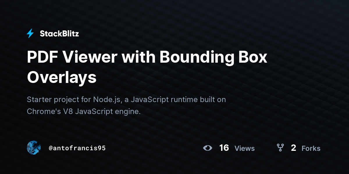 PDF Viewer with Bounding Box Overlays - StackBlitz